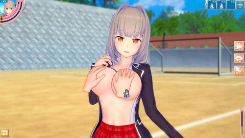 Grossi seni, ragazza bellissima, gioco
