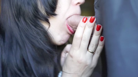 Red Nails Blowjob