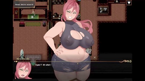 Niramare Quest r18 : cosplay public avec de gros seins, un dildo maléfique et une énorme gobeuse de sperme