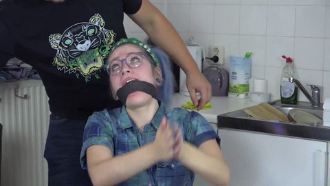 Gagged, tight-gag, teen