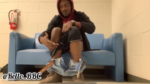 Male masturbation, solo male, سوداء