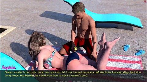 Female group masturbation, male strip, playthings