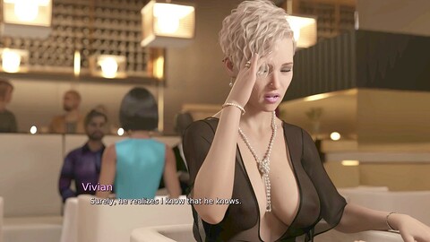 Vivian seduces her husband's boss Christian in the car - chapter two