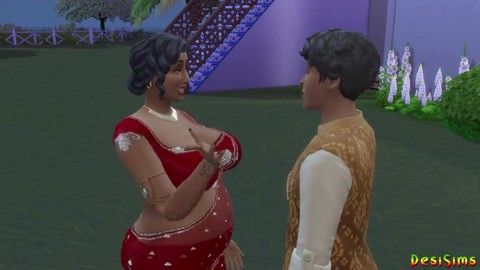 Indiano MILF Zia lascia che Prakash si goda il suo corpo prima del matrimonio - Wickedwhims